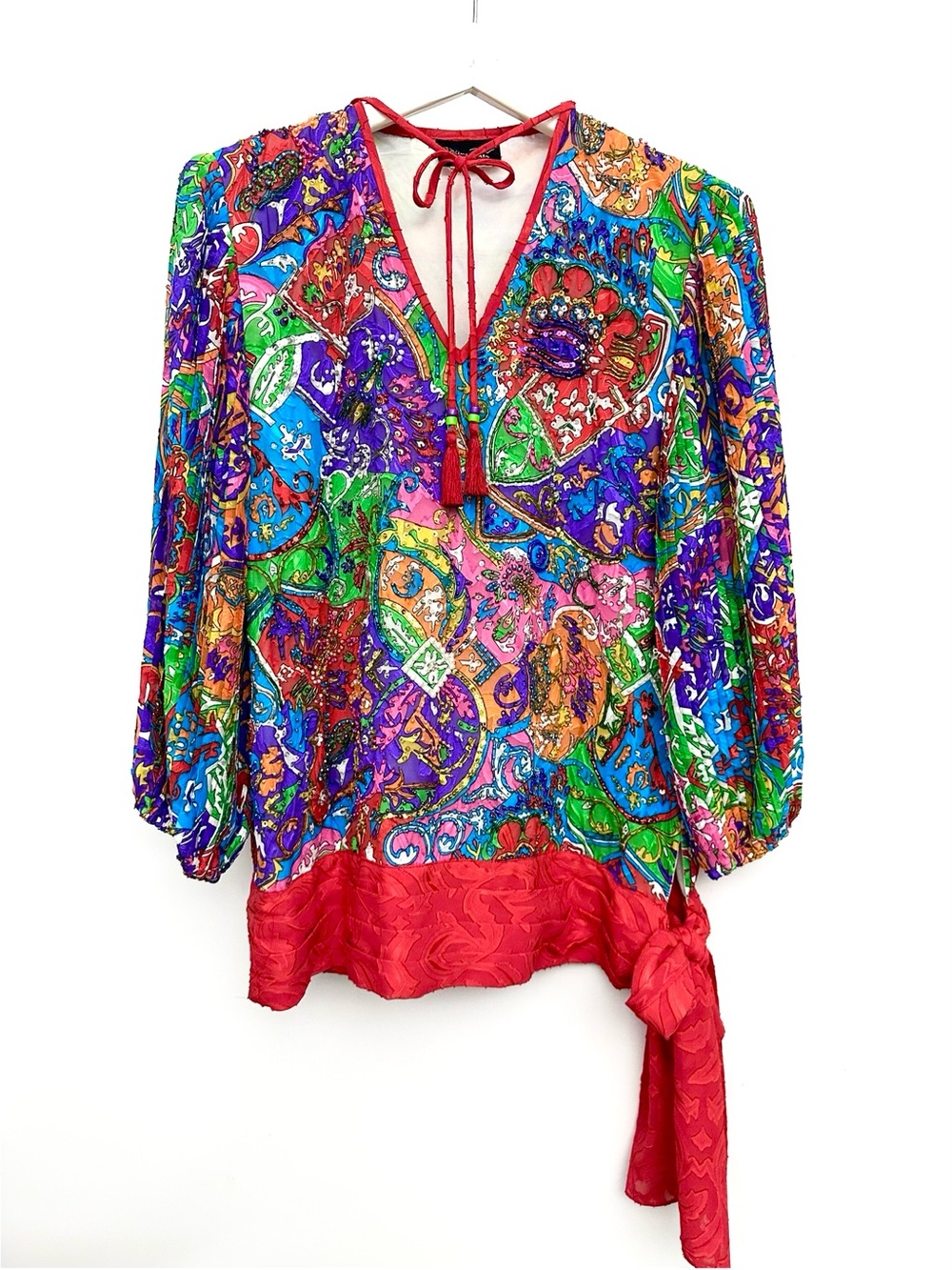 SILK✨ Vintage 80’s Diane Freis Blouse